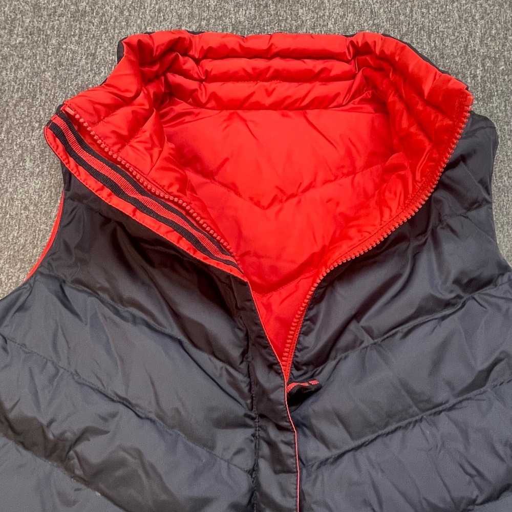 Coldwater Creek Reversible Puffer Vest Women's Size M Black Red Down Insulated - Picture 2 of 8